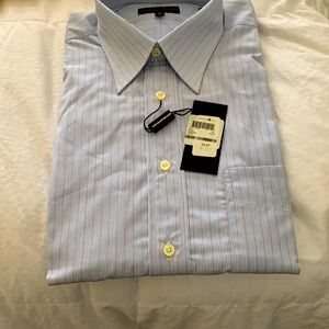 Hart Schaffer Mark shirt 15/32/33 never worn light blue/orange
